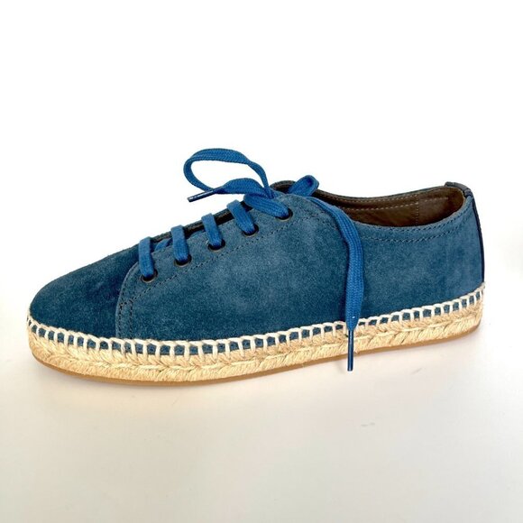 BOTTEGA VENETA Spritz Suede Denim blue espadrilles 522301 shoes, Size 41 - Picture 3 of 12